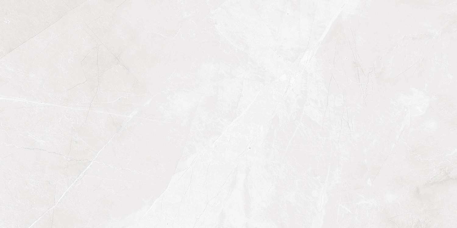 Fliese Steinoptik weiß poliert "Magda Blanco" Feinsteinzeug rektifiziert