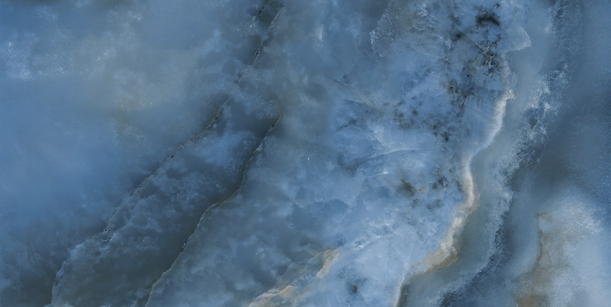 Fliese Achat-Optik blau marmoriert glänzend poliert kalibriert Onix Blue