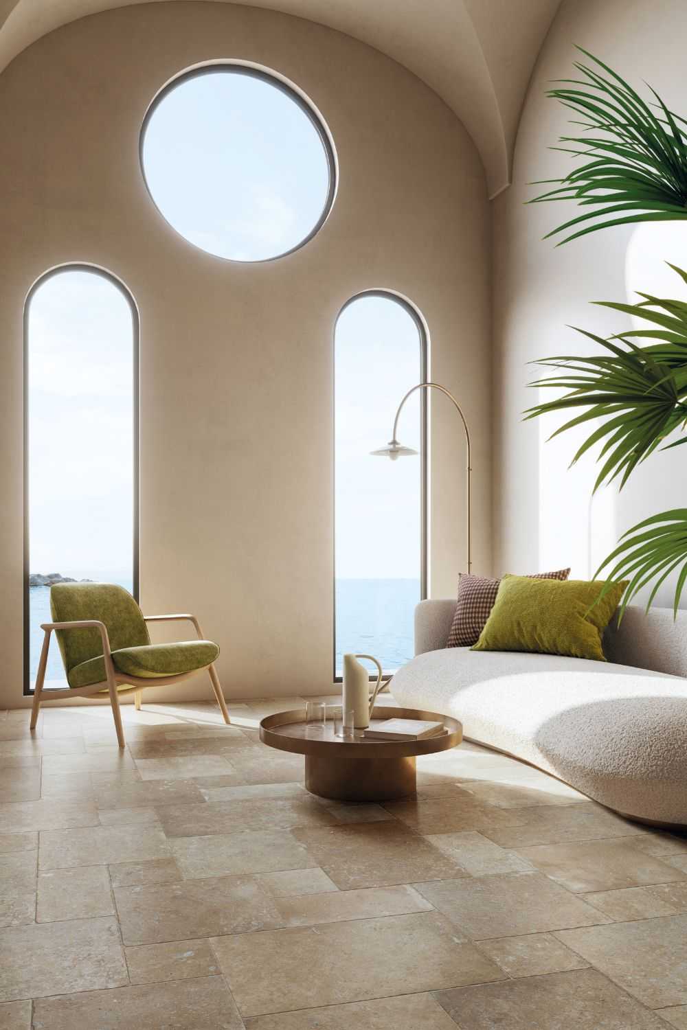 Fliese Römischer Verband Steinoptik Terracotta Multiformat-Modul "Cotto del Campiano Terra di Pienza