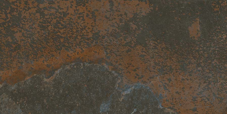 ABVERKAUF Fliese Steinoptik rustikal rot braun 60x120 cm "Bor Musgo" rektifiziert