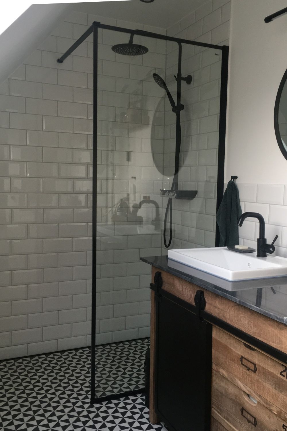 Metro Fliese Subway weiß glänzend  Küchenspiegel Wandfliese Küche Bad Facettenfliese Fabresa