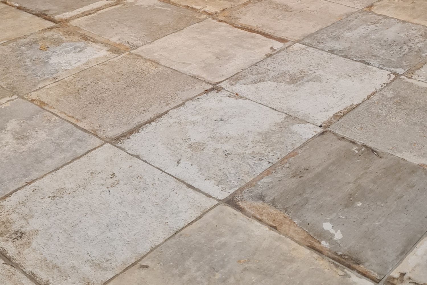 Fliese Vintage Retro grau beige Havana malecon Grigio CIR Farbmischung nach Zufall