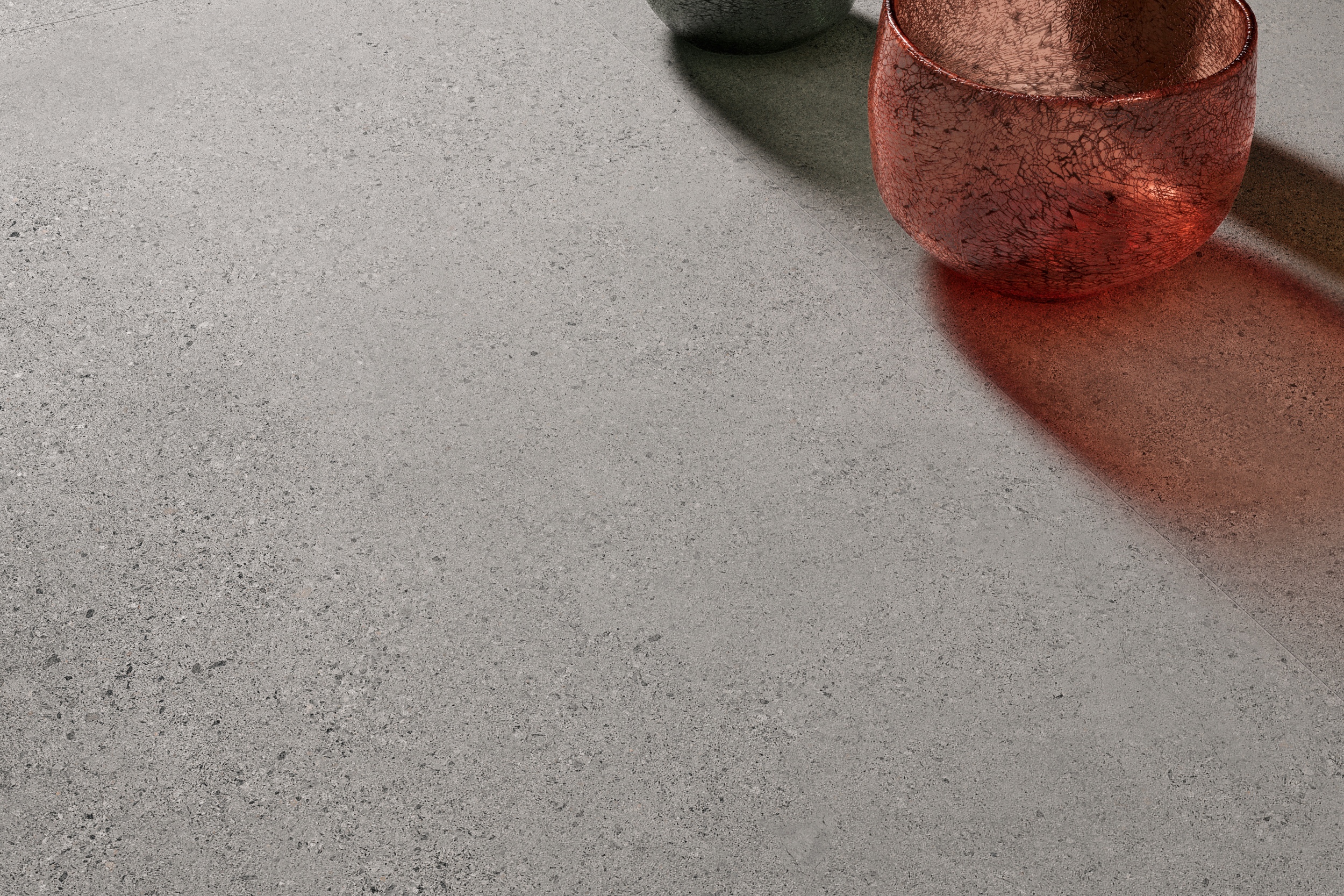 Fliese Zementoptik mit Terrazzo Logico Grey Sant Agostino grau