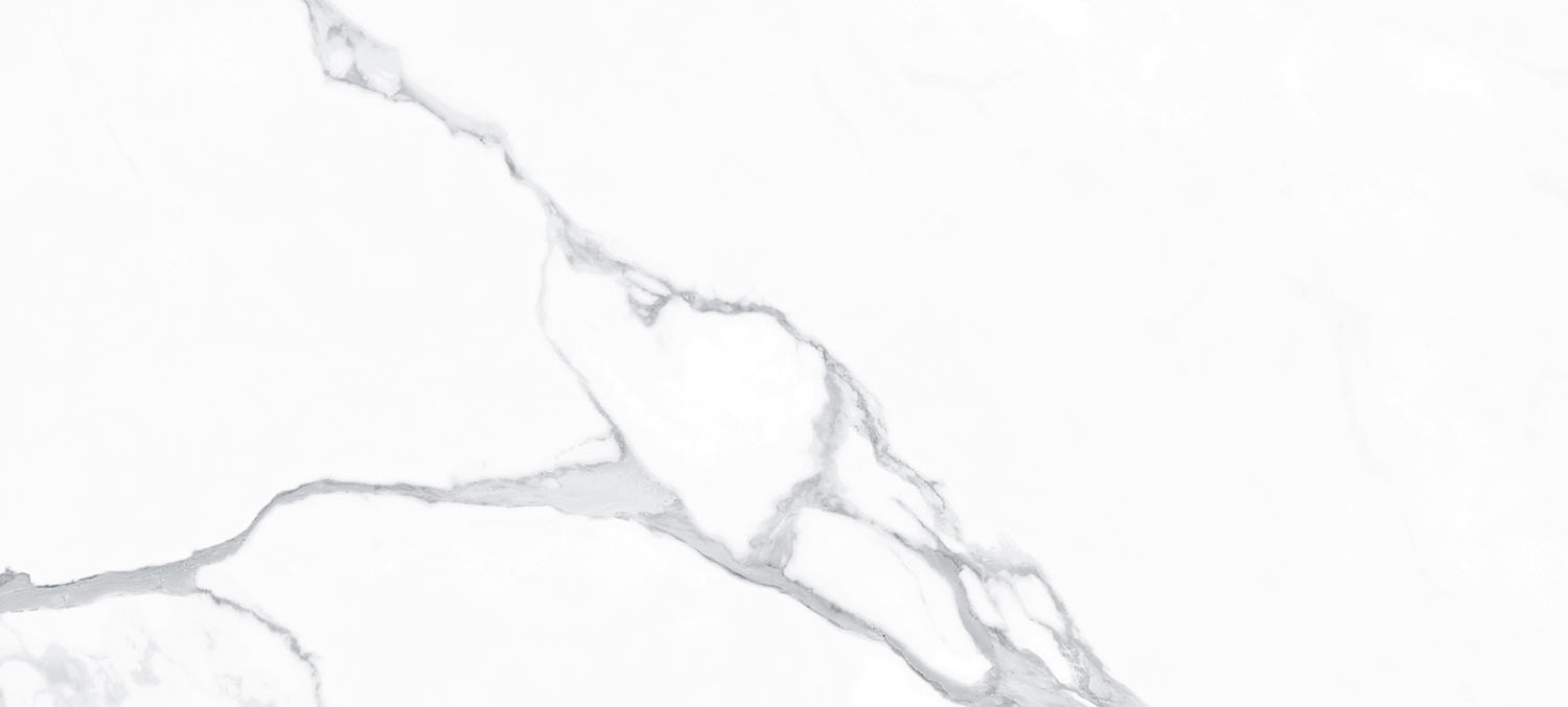 Wandfliese weiß marmoriert Calacatta-Marmoroptik gloss 33,3x100 cm "Artemisa Blanco" rektifiziert