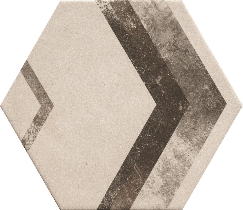 Hexagon Fliese Retro-Dekor Vintage 24x27,7 cm "Miami Mix" Sechseck rustikal CIR | 27 zufällige Dekore