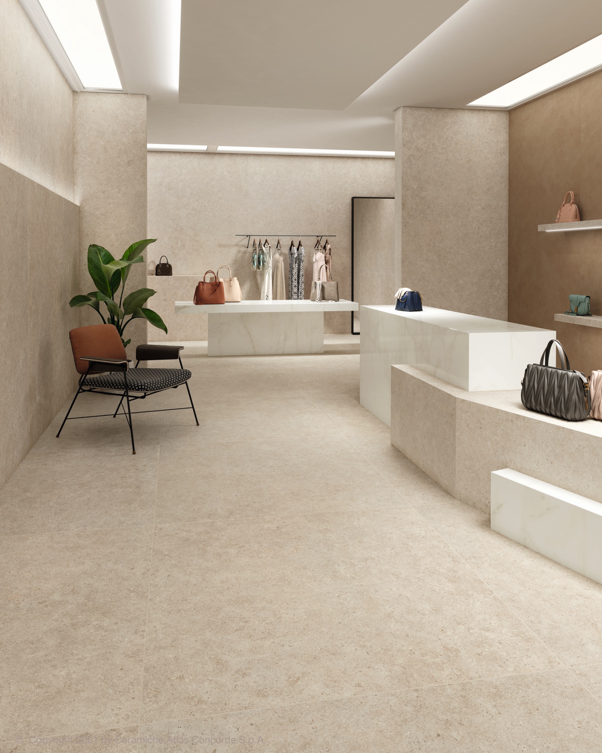 Fliese Steinoptik Atlas Concorde Boost Stone Ivory creme beige