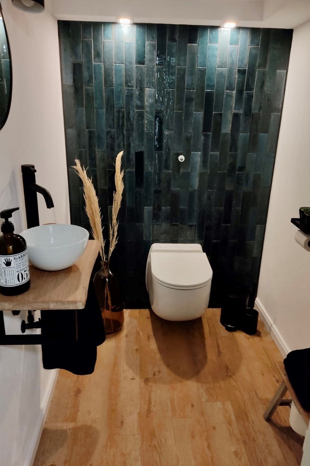 Fliese glasiert unregelmäßige Oberfläche "Lume Blue" dunkelblau glänzend Marazzi