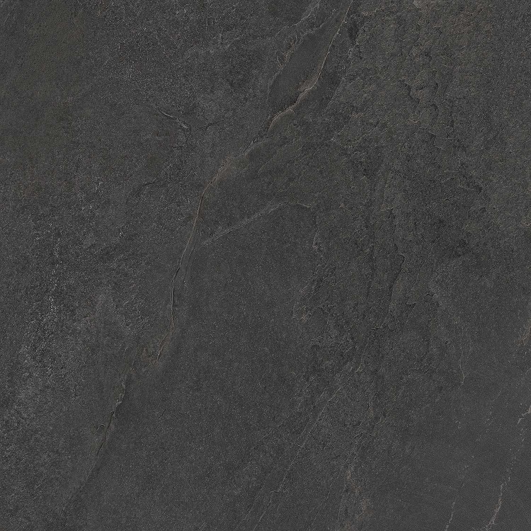 Fliese Schiefer-Steinoptik schwarz "Ardesia Black" rektifiziert