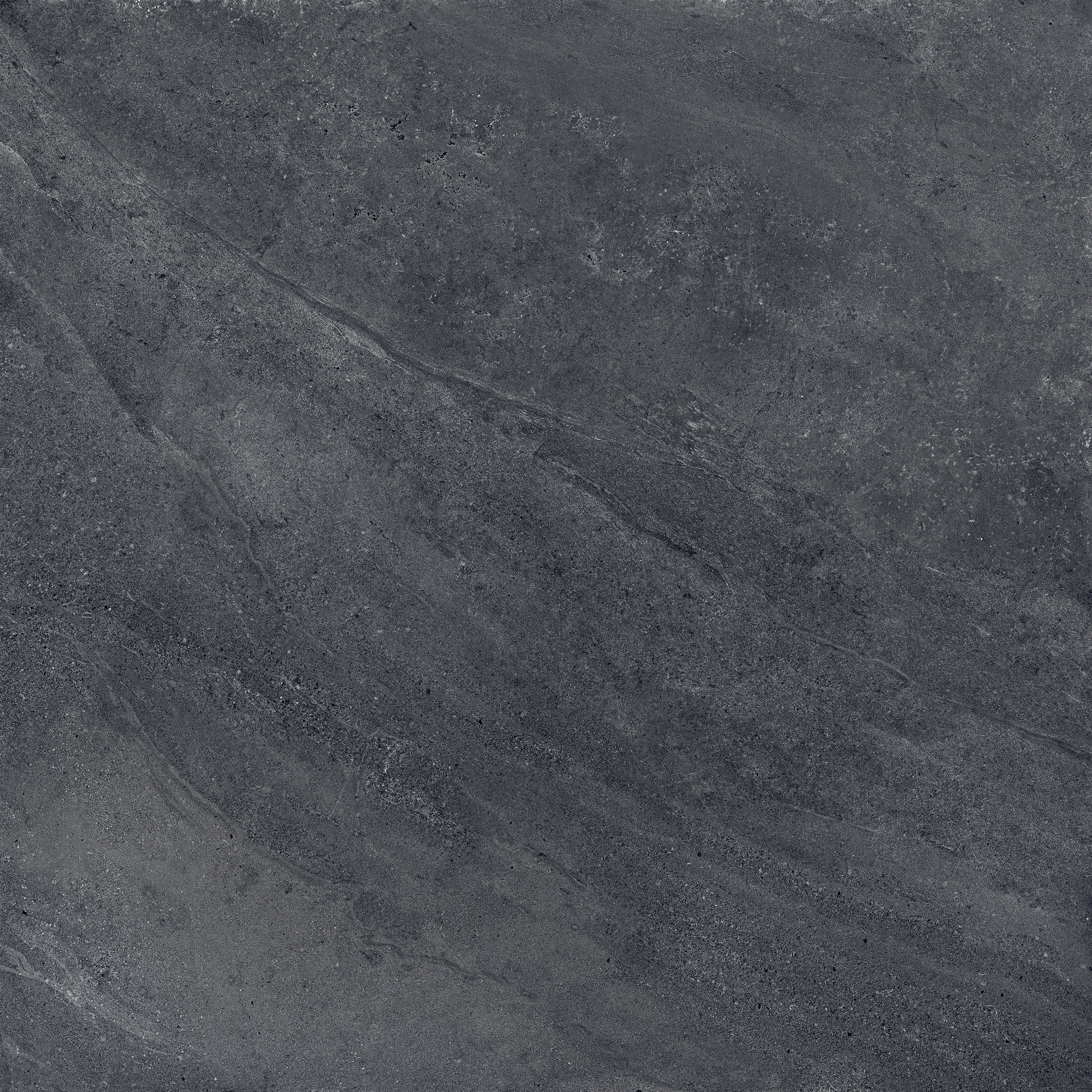 120x120 cm Fliese Natursteinoptik Sant Agostino Bergstone Black Steinoptik dunkelgrau schwarz