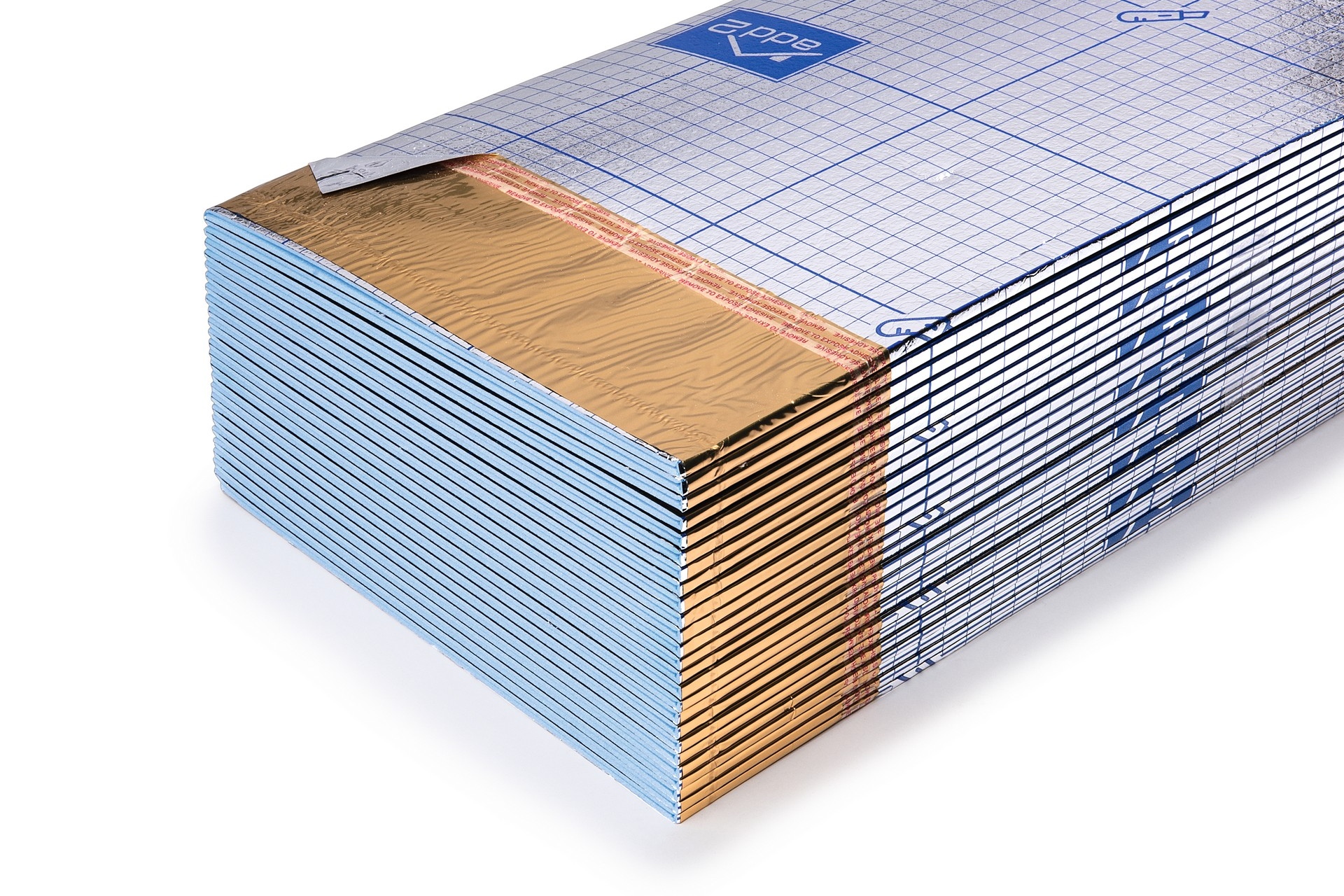 Trittschalldämmung mit Dampfsperre für Laminat Faltplatte add2 XPS 2.2 Alu