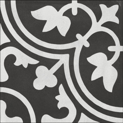 Fliese Patchwork Dekor Zementoptik schwarz Contrasti Antracite Decoro Mix Ragno by Marazzi