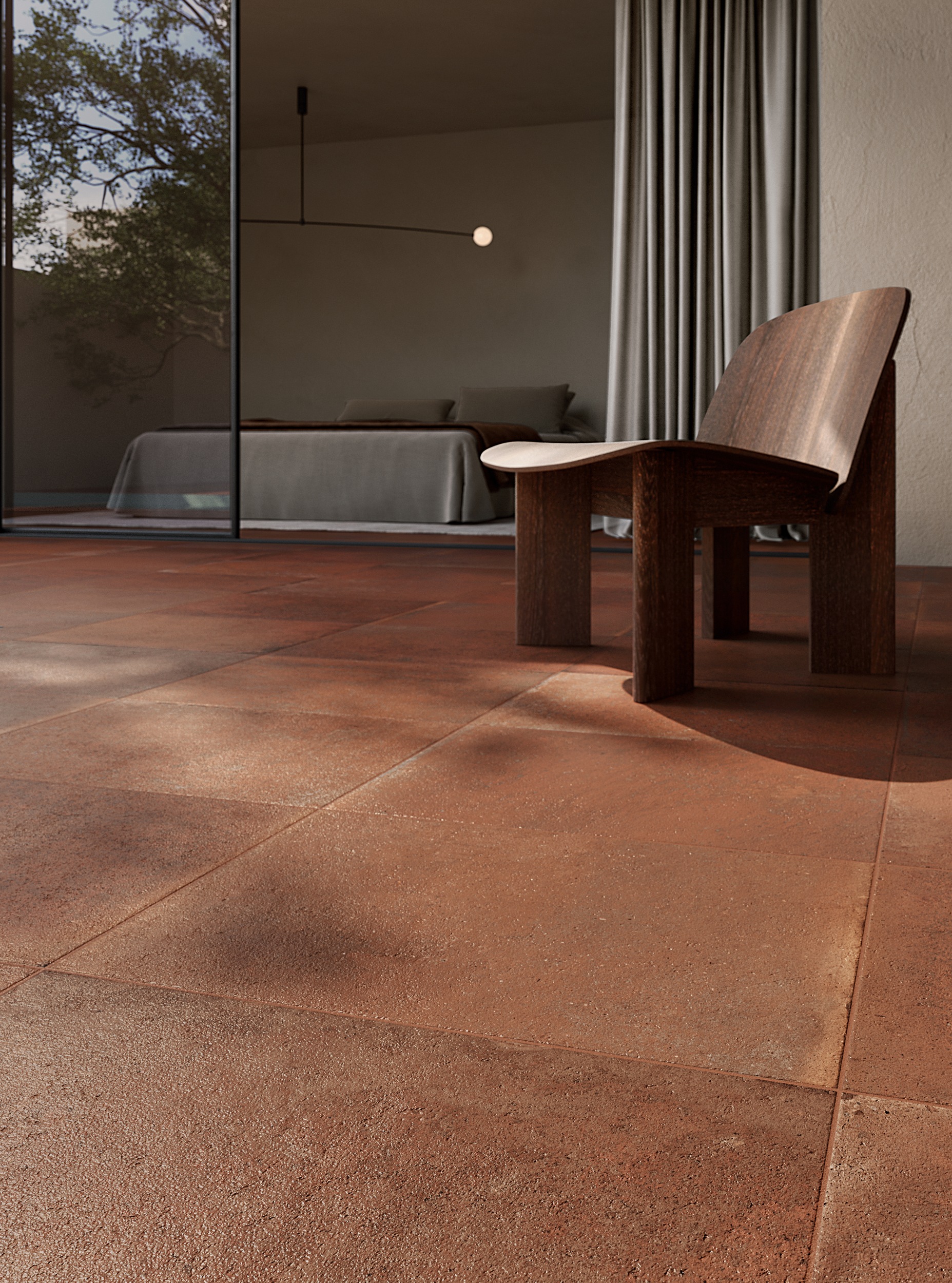 Bodenfliese Terracotta-Optik Italica Terra Bruciata rotbraun rot Cotto