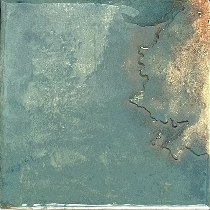 Zellige Wandfliese 11,5x11,5 cm "Laguna Esmeralda" grün glänzend reaktive Glasur