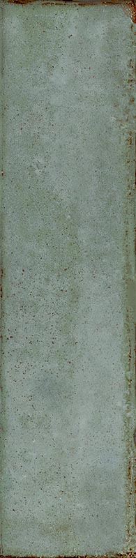 Fliese unregelmäßige Oberfläche 5x20 cm "Tetris Sage" grau-grün glänzend