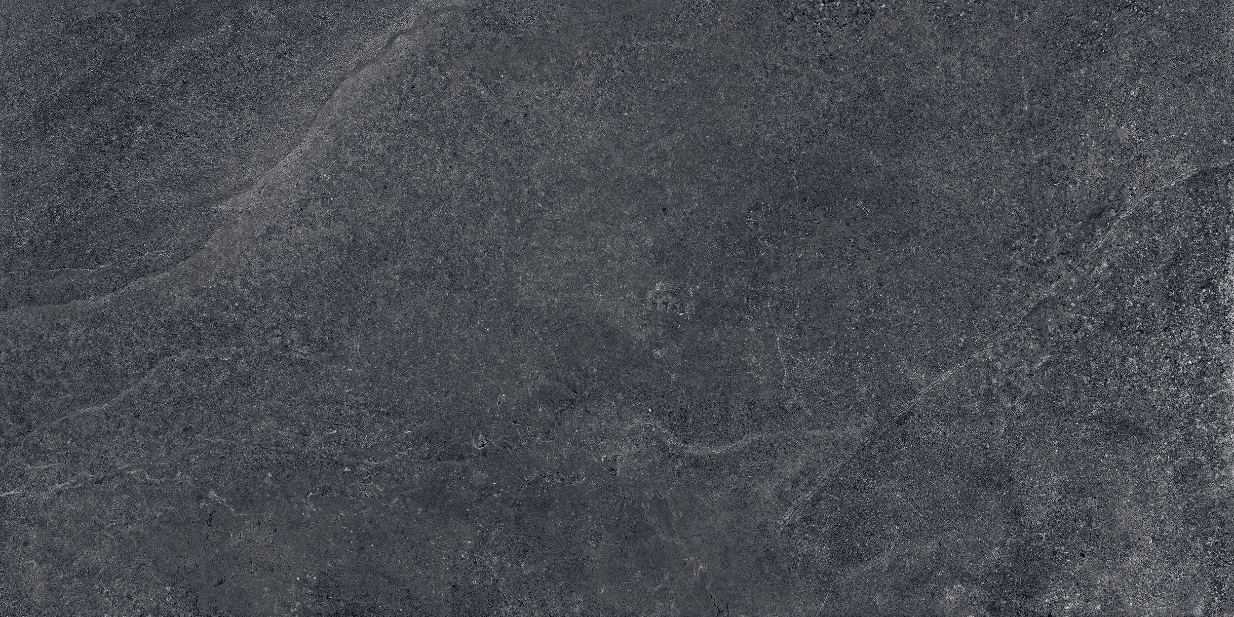 60x120 cm Fliese Natursteinoptik Sant Agostino Bergstone Black Steinoptik dunkelgrau schwarz