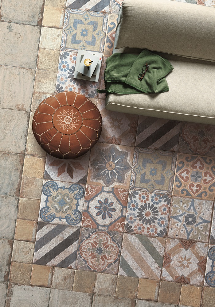 Fliese Vintage Dekor Retro Patchwork bunt Havana Finca Vigia Mix CIR