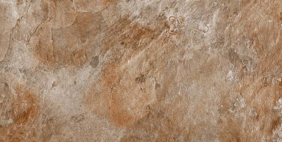 Fliese Steinoptik rustikal orange rot "Bor Oxido" rektifiziert