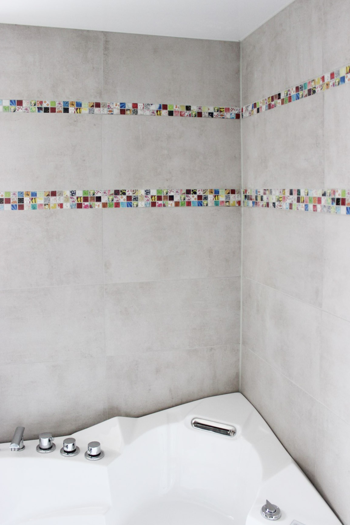 Kundenfoto Patch White 13130 + The Room Onyx Aqua Blue Gold 14092 von Vanessa W