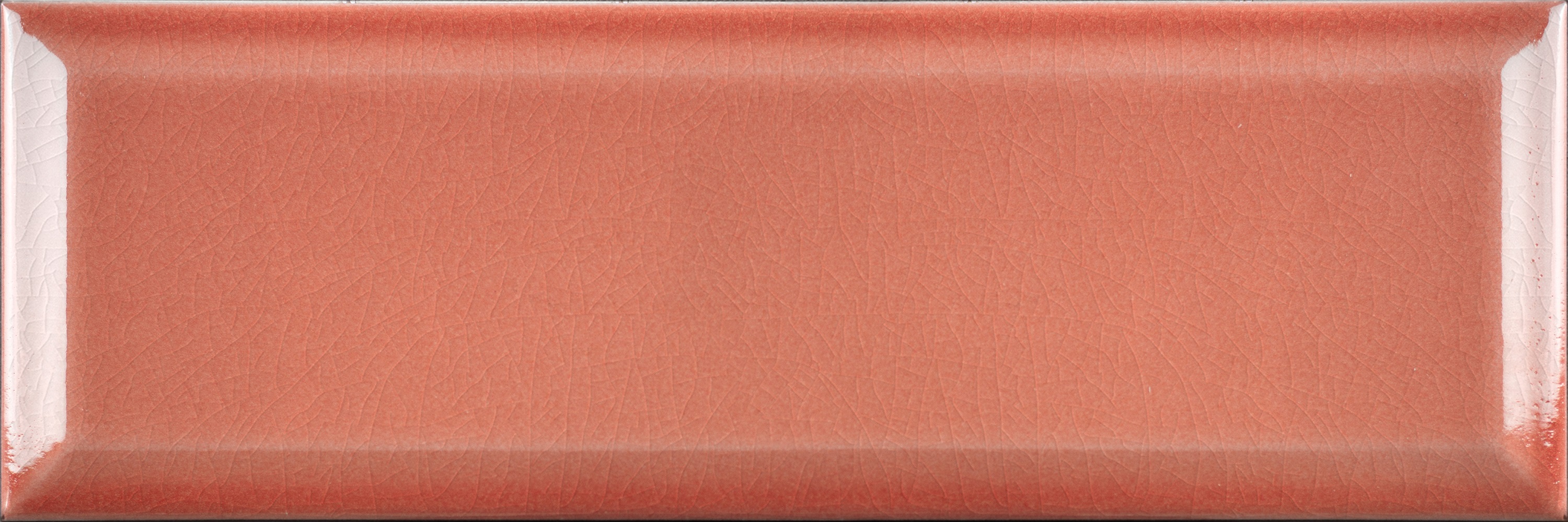 Metro Fliese krakeliert Craquelé Krakelee koralle orange glänzend Facettenfliese Havana