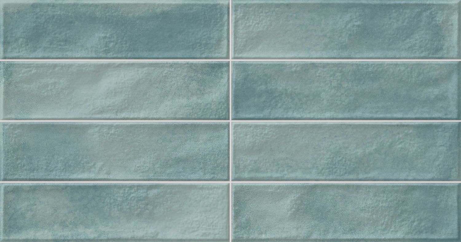 Wandfliesen Metrofliesen Manhattan Aquamarine 31x60 cm blau hellblau türkis Metro-Fliesen