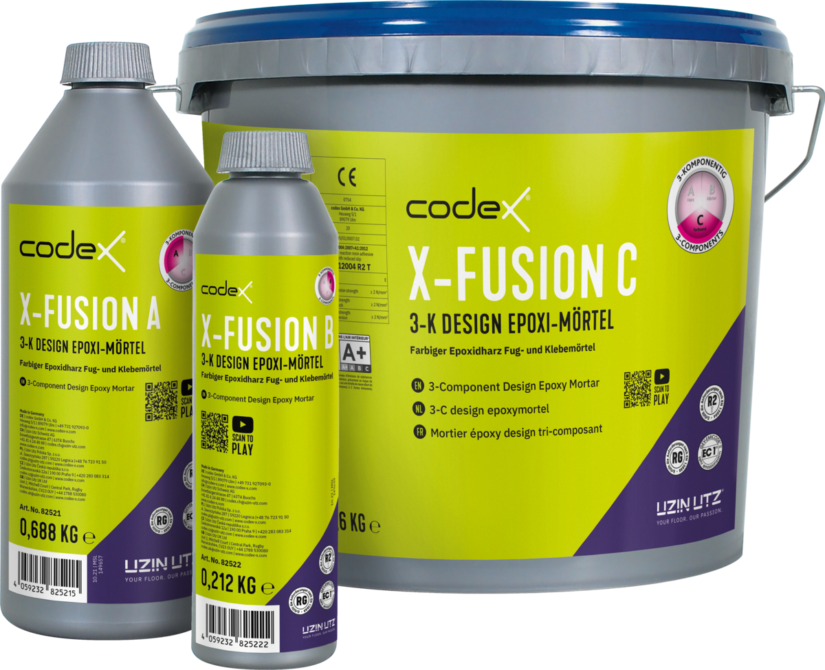 Epoxidharz Fugenmörtel "Codex X-Fusion" 3-K Epoxi-Design Fuge 3,5 kg 15 Farben