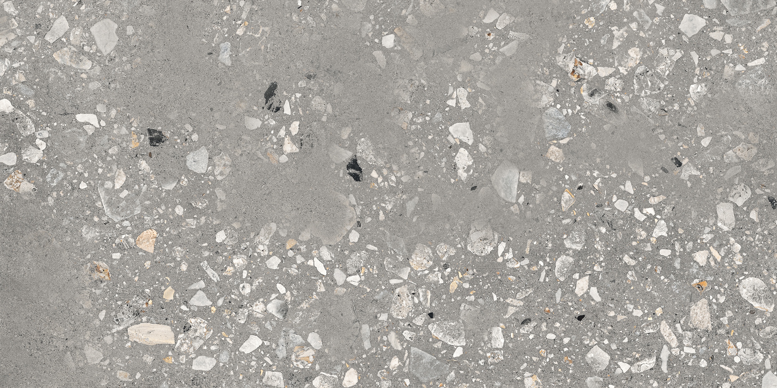 60x120 cm Fliese Terrazzo-Optik Logico Cosmo Grey Sant Agostino grau