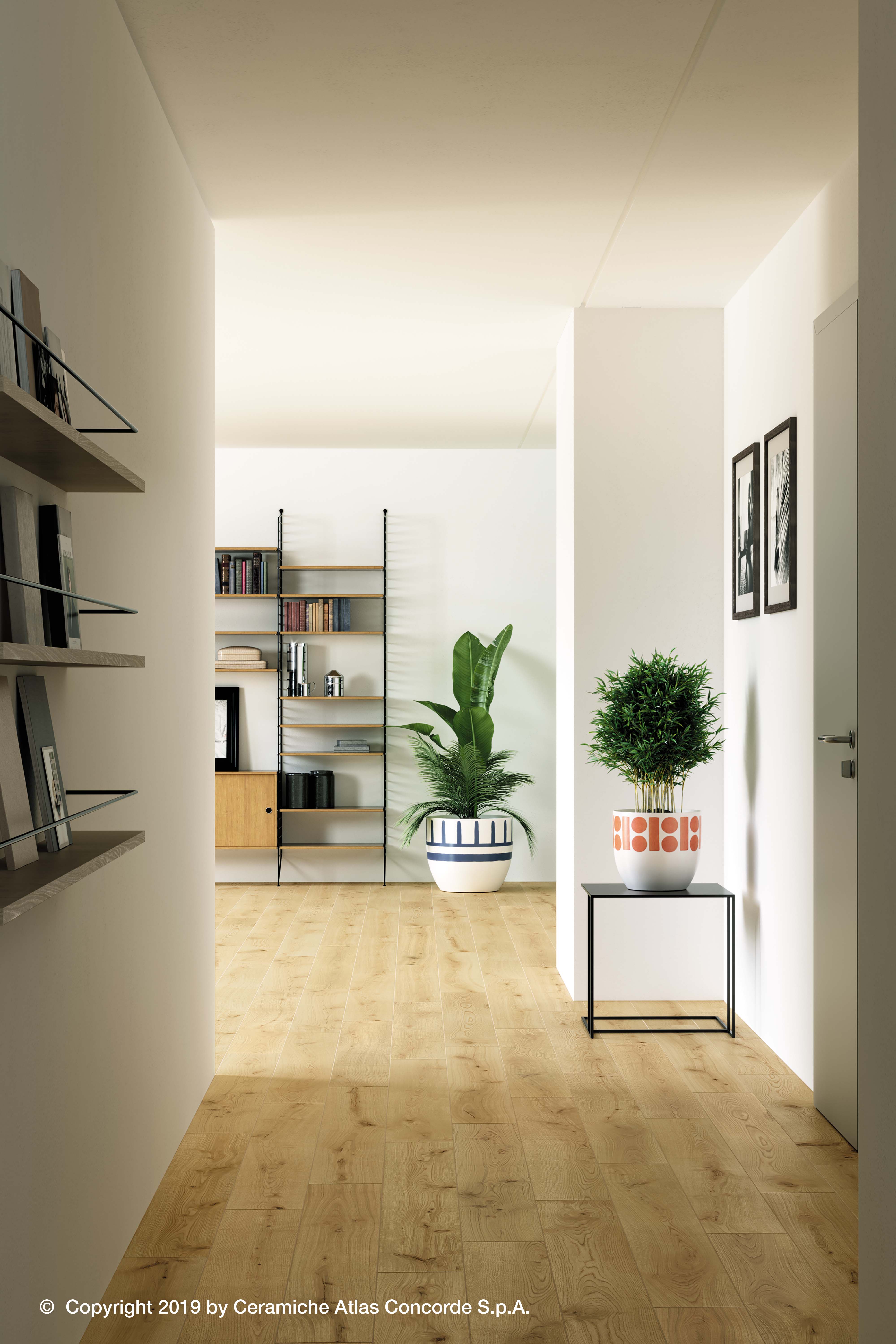 Fliese Holzoptik Eiche hellbraun Exence Almond Atlas Concorde