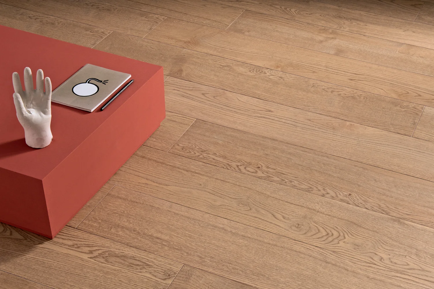 Terrassenplatte Holzoptik 30x120 cm Just Code Miel hellbraun by Gardenia Orchidea