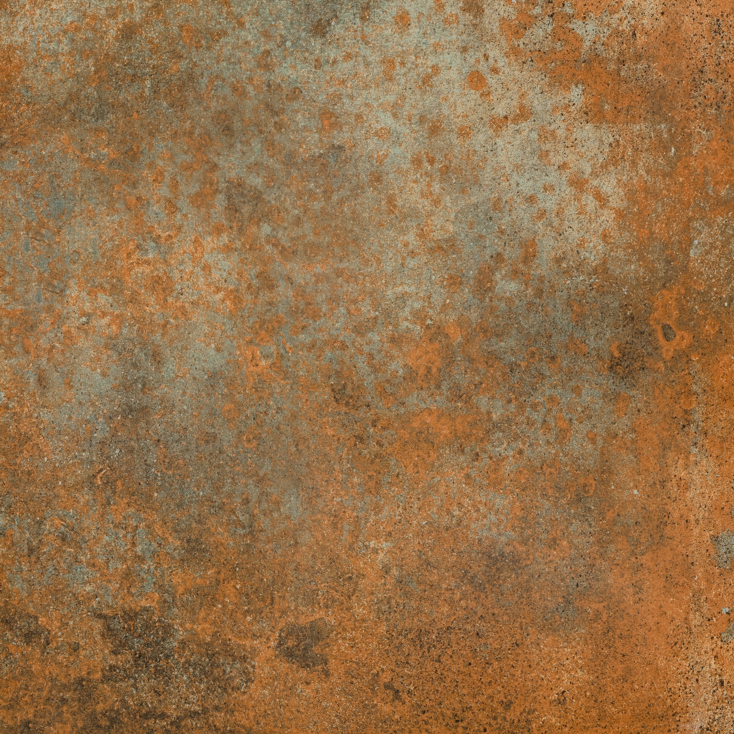 100x100 cm Fliese Metalloptik Serenissima Costruire Metallo Verde Bodenfliesen Wandfliesen Grünspan-Kupfer Rost