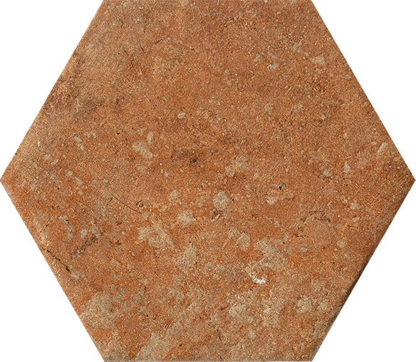 Hexagon Fliese Terracotta-Steinoptik 15,8x18,3 cm "Cotto del Campiano Dorato" CIR (Farbmischung nach Zufall)