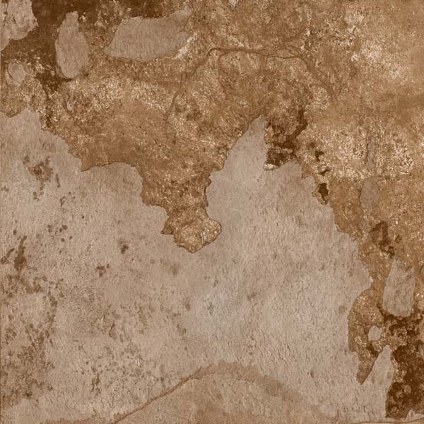 Fliese Steinoptik rustikal orange rot "Bor Oxido" rektifiziert