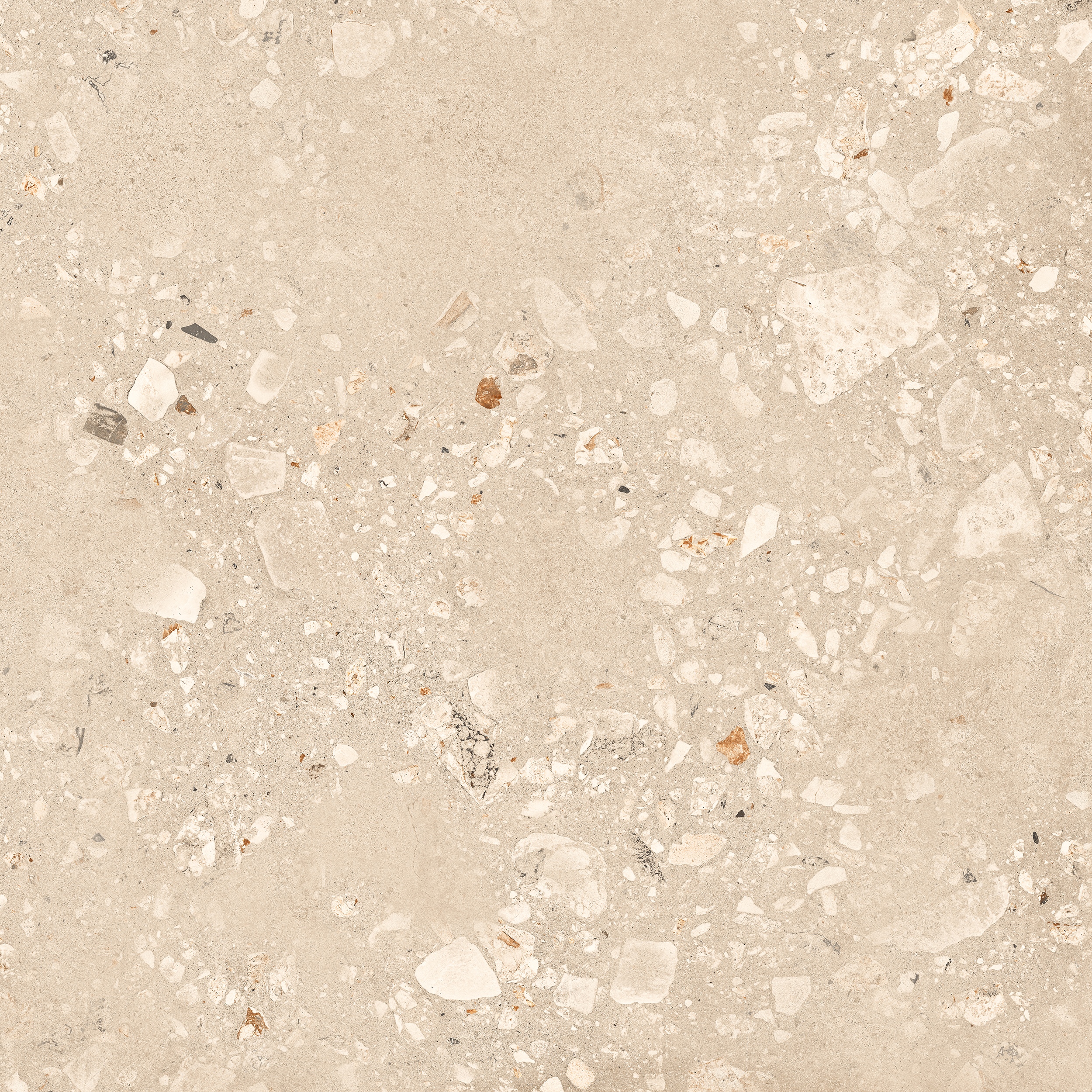90x90 cm Fliese Terrazzo-Optik Logico Cosmo Sand Sant Agostino beige