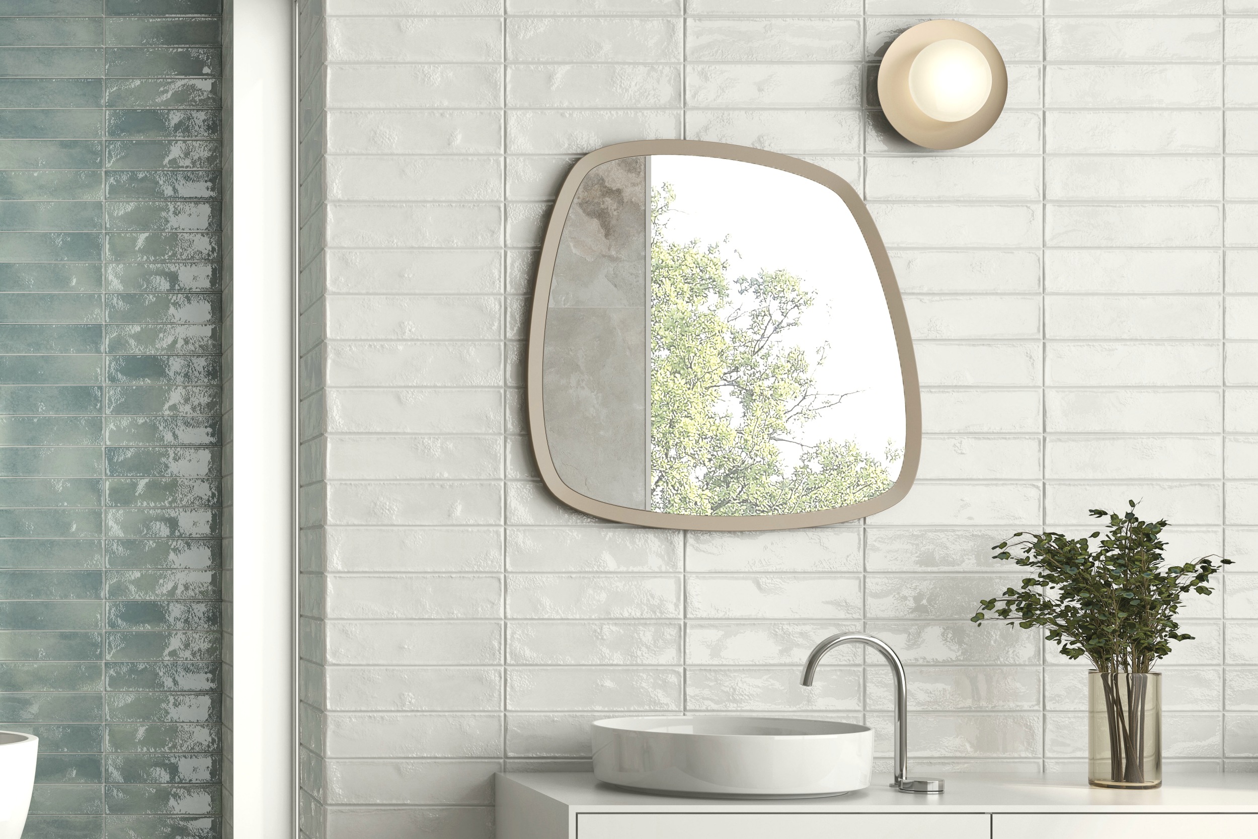 Wandfliesen Metrofliesen Manhatten Bone creme 31x60 cm Metro-Fliesen im Badezimmer