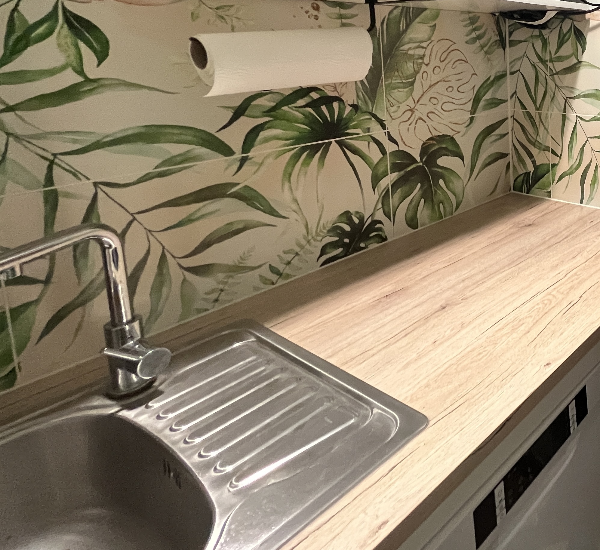 Dekorfliese Urban Jungle Pflanzen Wandbild Dschungel hell "Jungle Soft" Set aus 6 Teilen á 30x60 cm