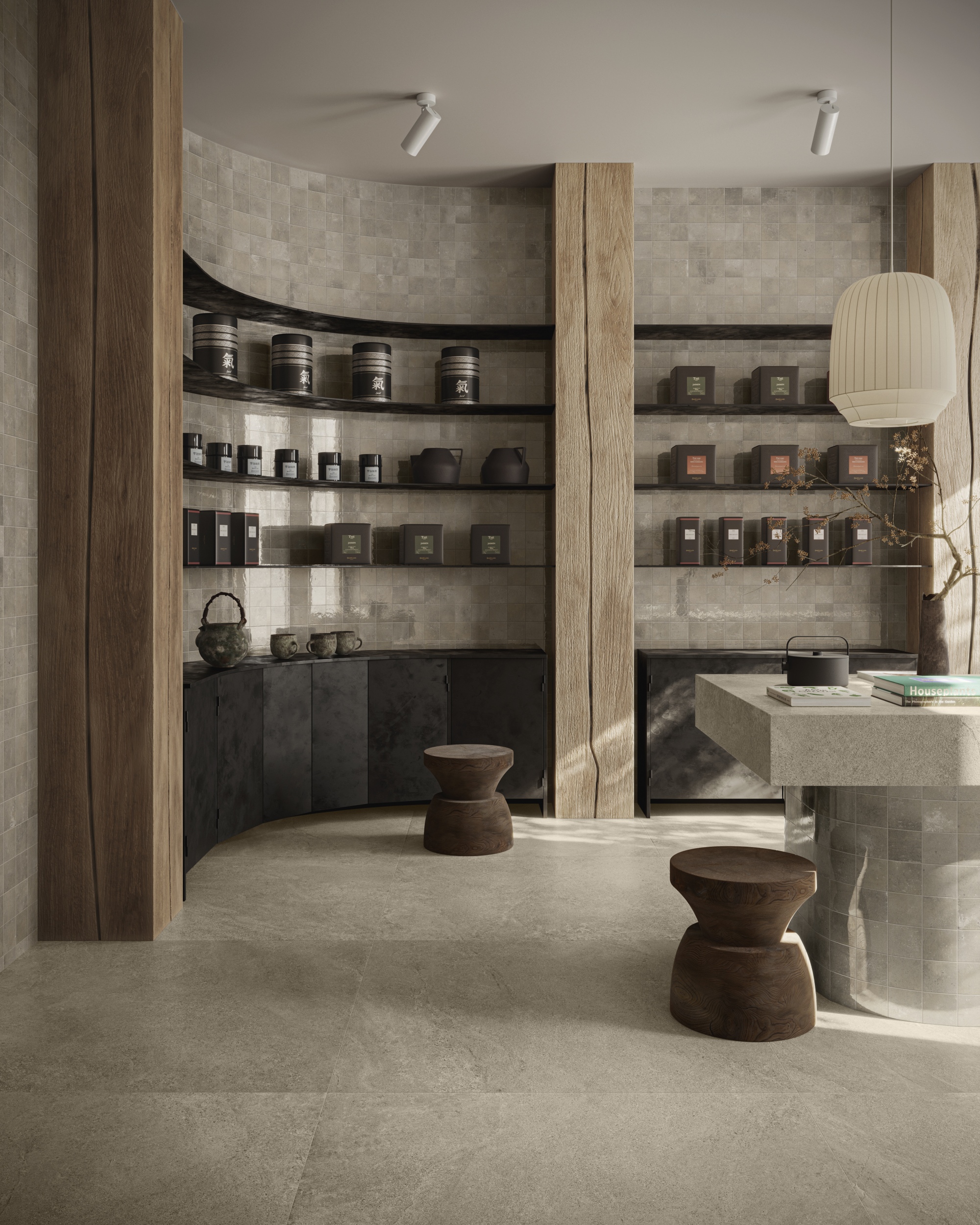 Bodenfliese Natursteinoptik Sant Agostino Bergstone Sand Steinoptik braun