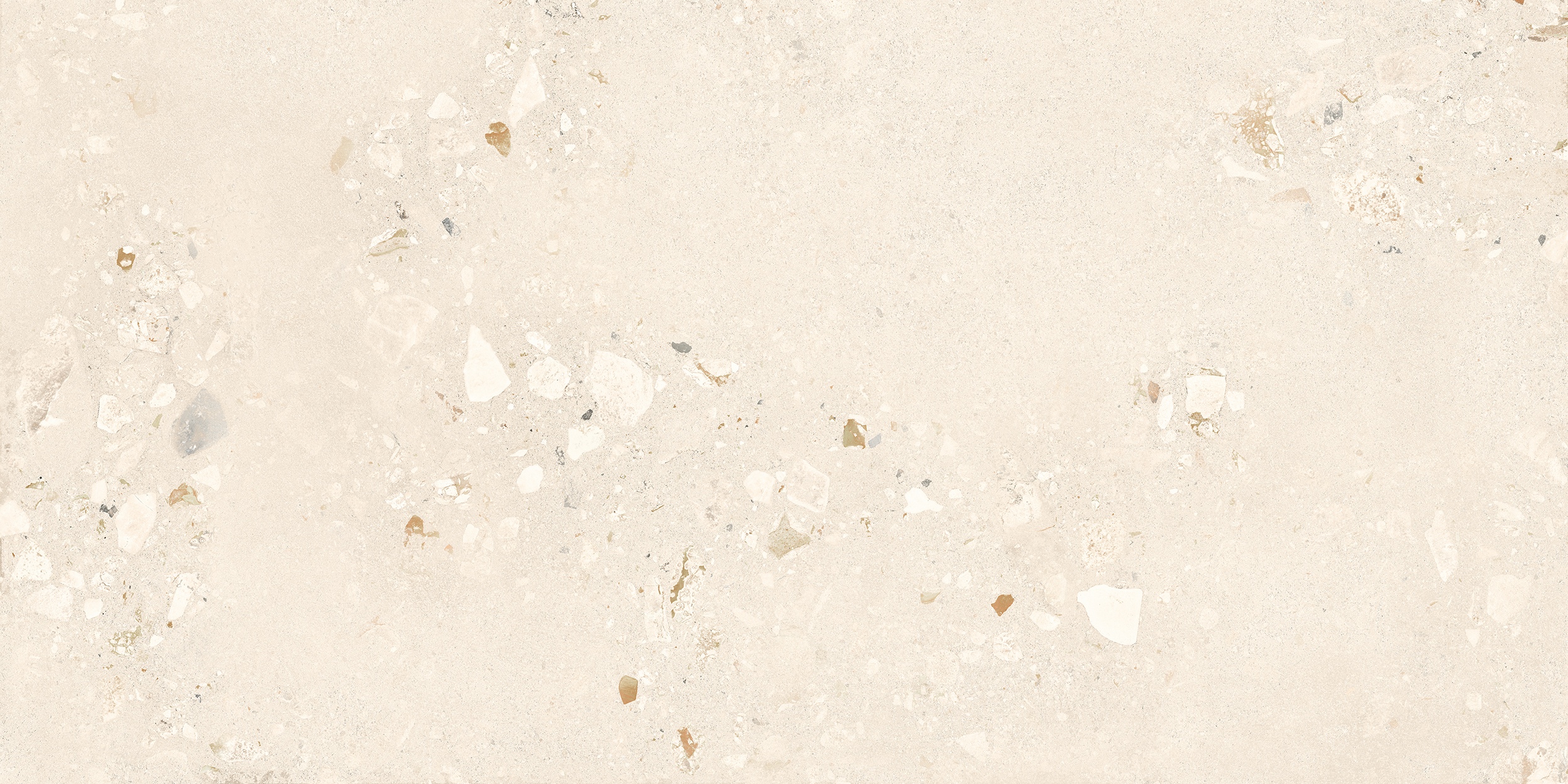 60x120 cm Fliese Terrazzo-Optik Logico Cosmo Light Sant Agostino creme elfenbein