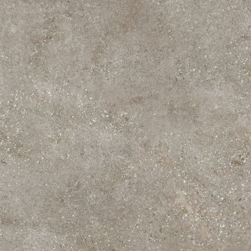 Restposten Fliese Betonoptik mit Terrazzo-Einschlüssen grau-braun 120 x 120 cm "Habitat Taupe"  Feinsteinzeug rektifiziert