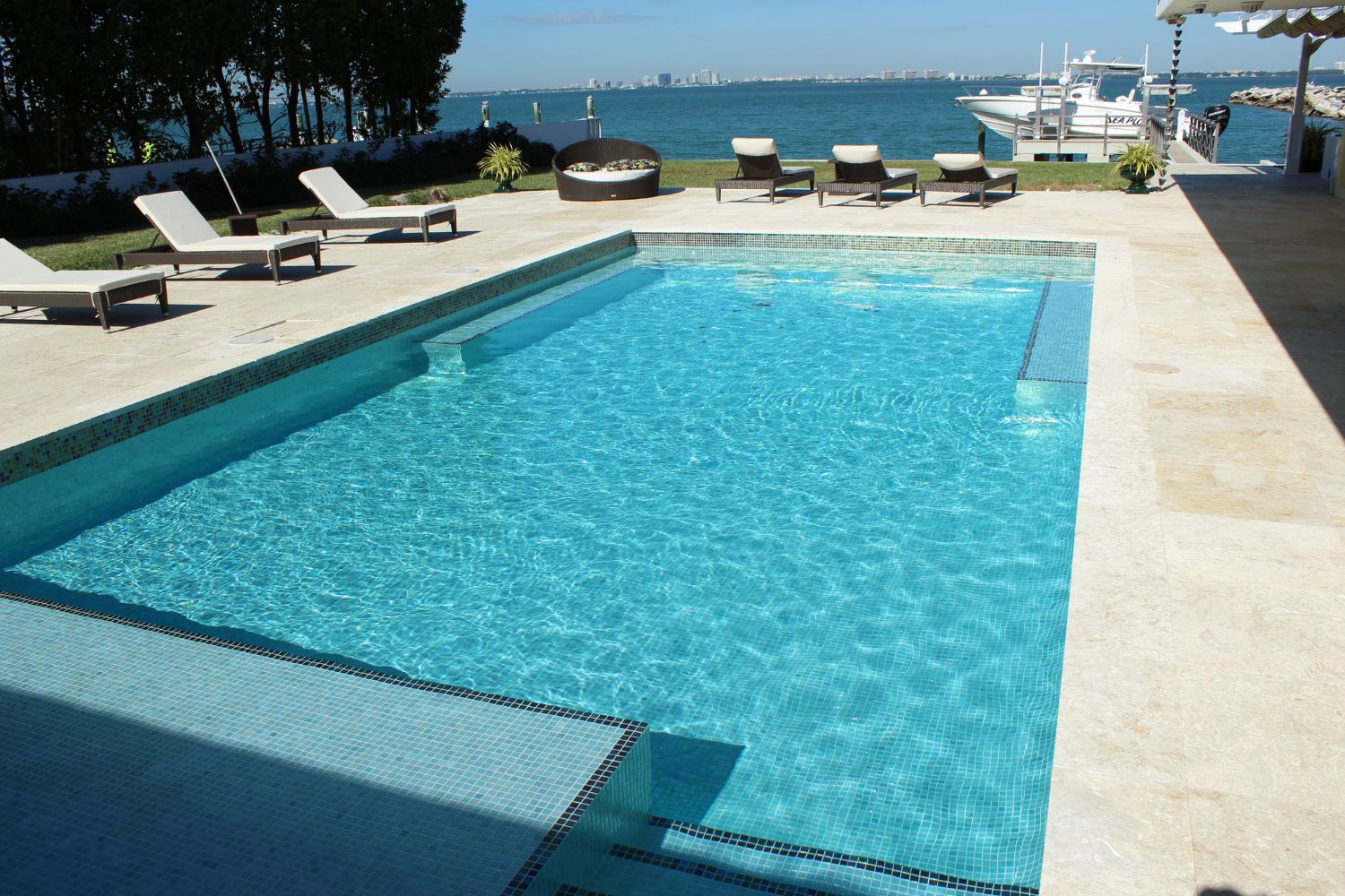 Mosaikfliesen Glas Eco Shell türkis glänzend 31,6x31,6 cm Dusche Pool Küche Theke