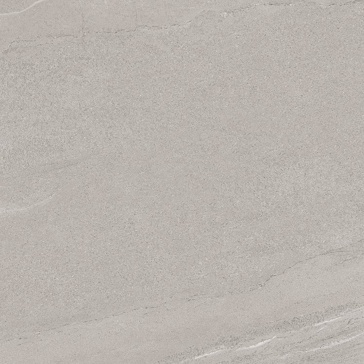 Fliese Sandstein-Optik hellgrau 100 x 100 cm "Eddystone Perla" Feinsteinzeug rektifiziert