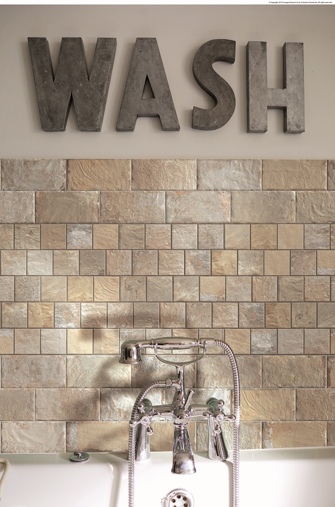 Fliese Vintage Retro gelb "Havana Tropicana (Giallo)" CIR (Farbmischung nach Zufall)