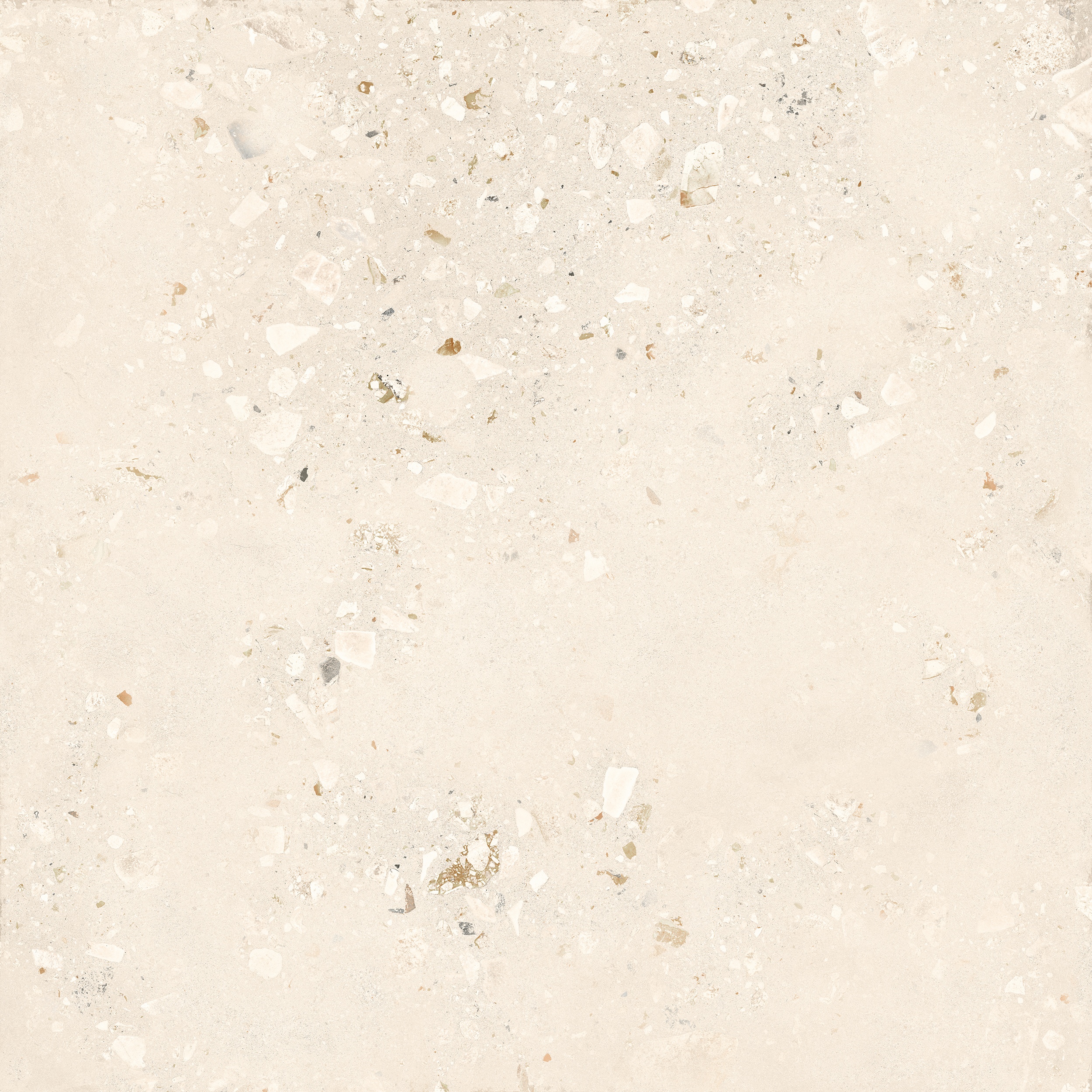120x120 cm Fliese Terrazzo-Optik Logico Cosmo Light Sant Agostino creme elfenbein