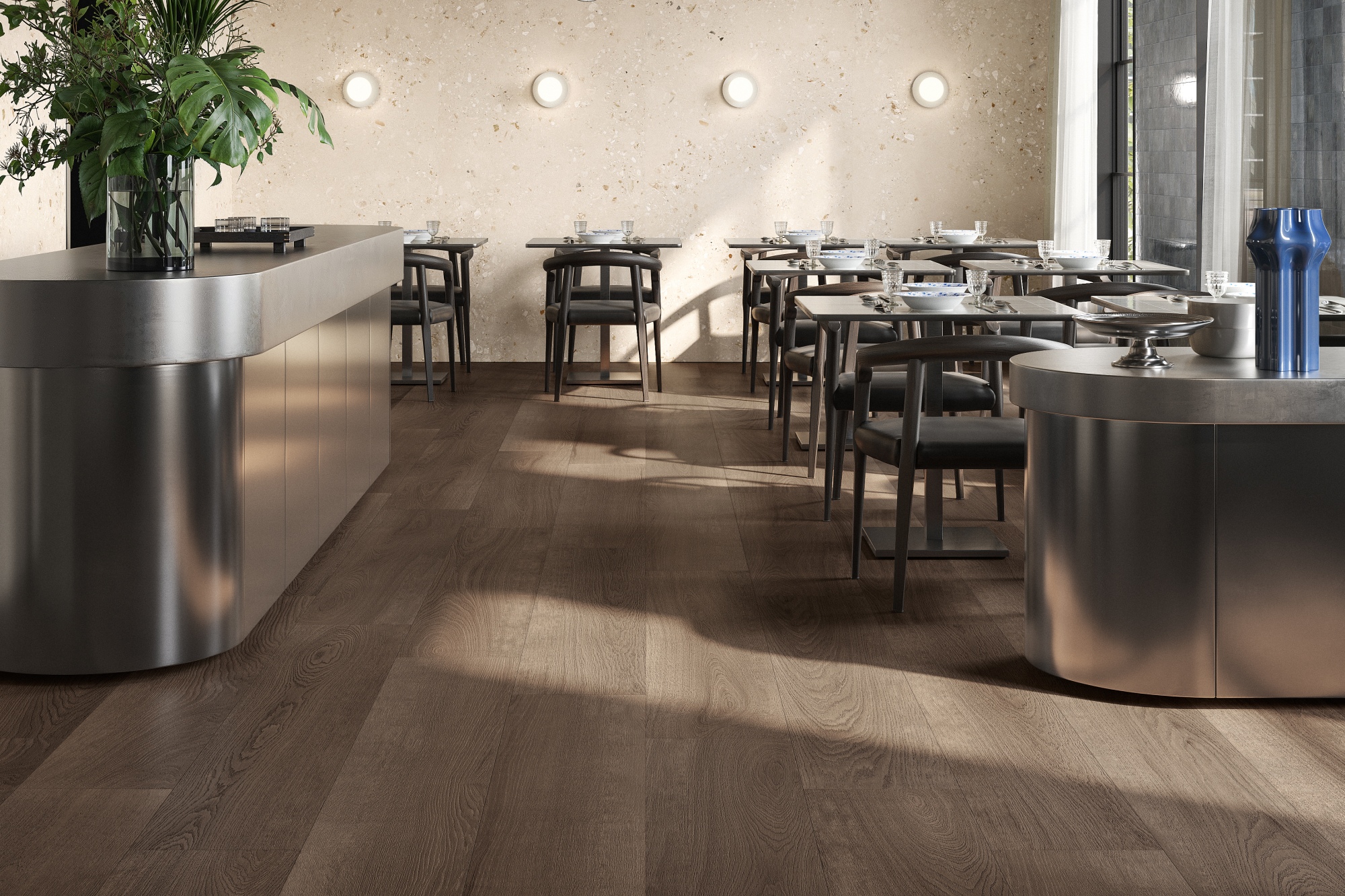 Fiese Holzoptik dunkel Gracewood Brown Sant Agostino dunkelbraun Holzfliese