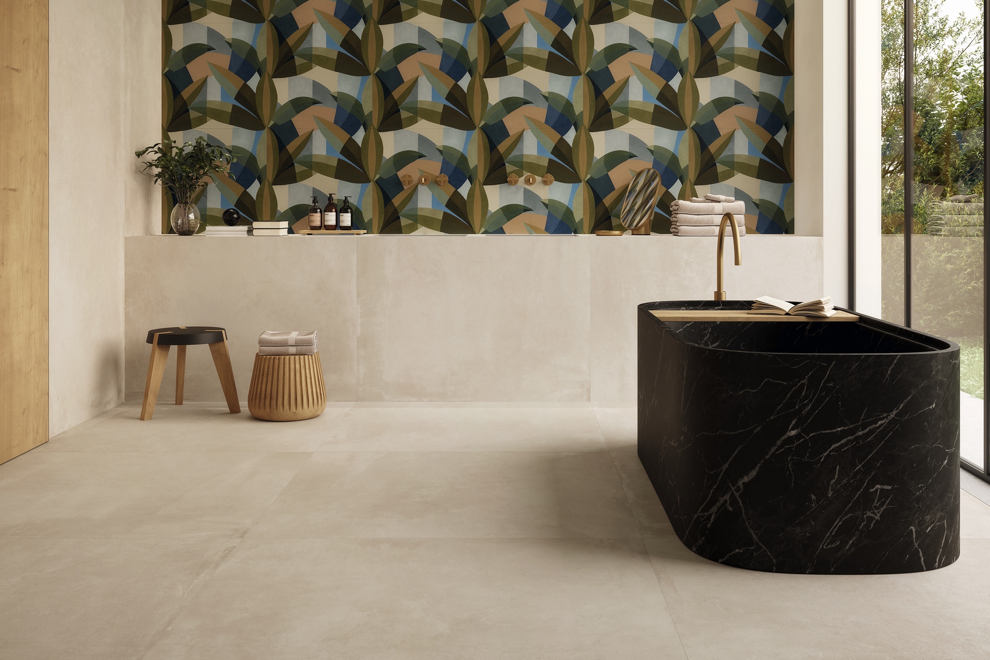 Fliese Betonoptik Imola Azuma Up Ivory Bodenfliesen Wandfliesen creme elfenbein