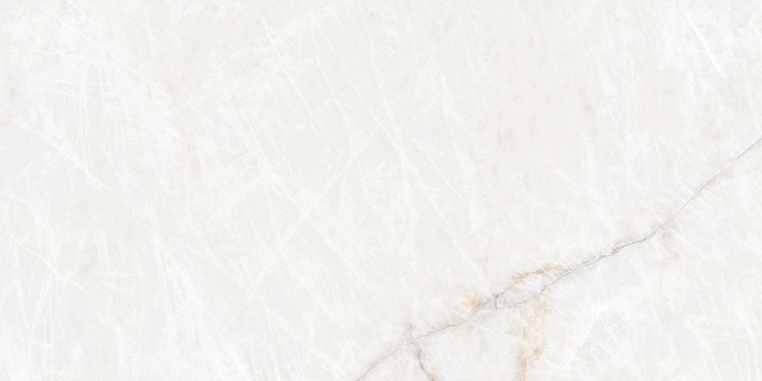 XXL-Fliese Großformat Onyx-Marmoroptik Crystallo Snow 120x280 cm glänzend weiß Steinoptik