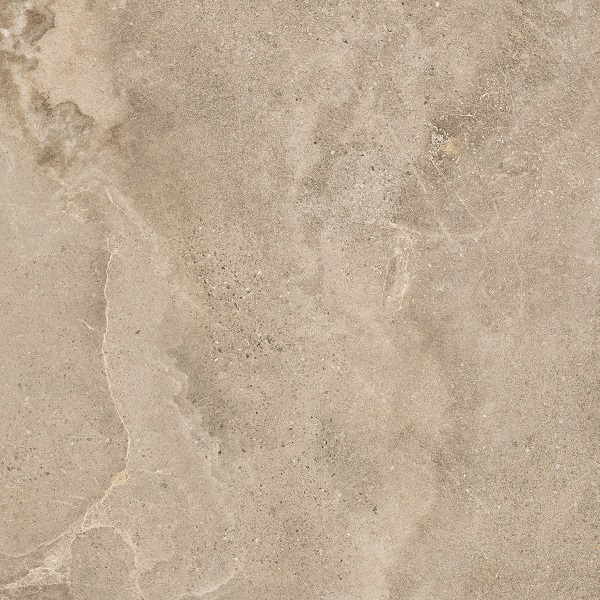 Fliese Steinoptik beige 80x80cm "Dome Nut"