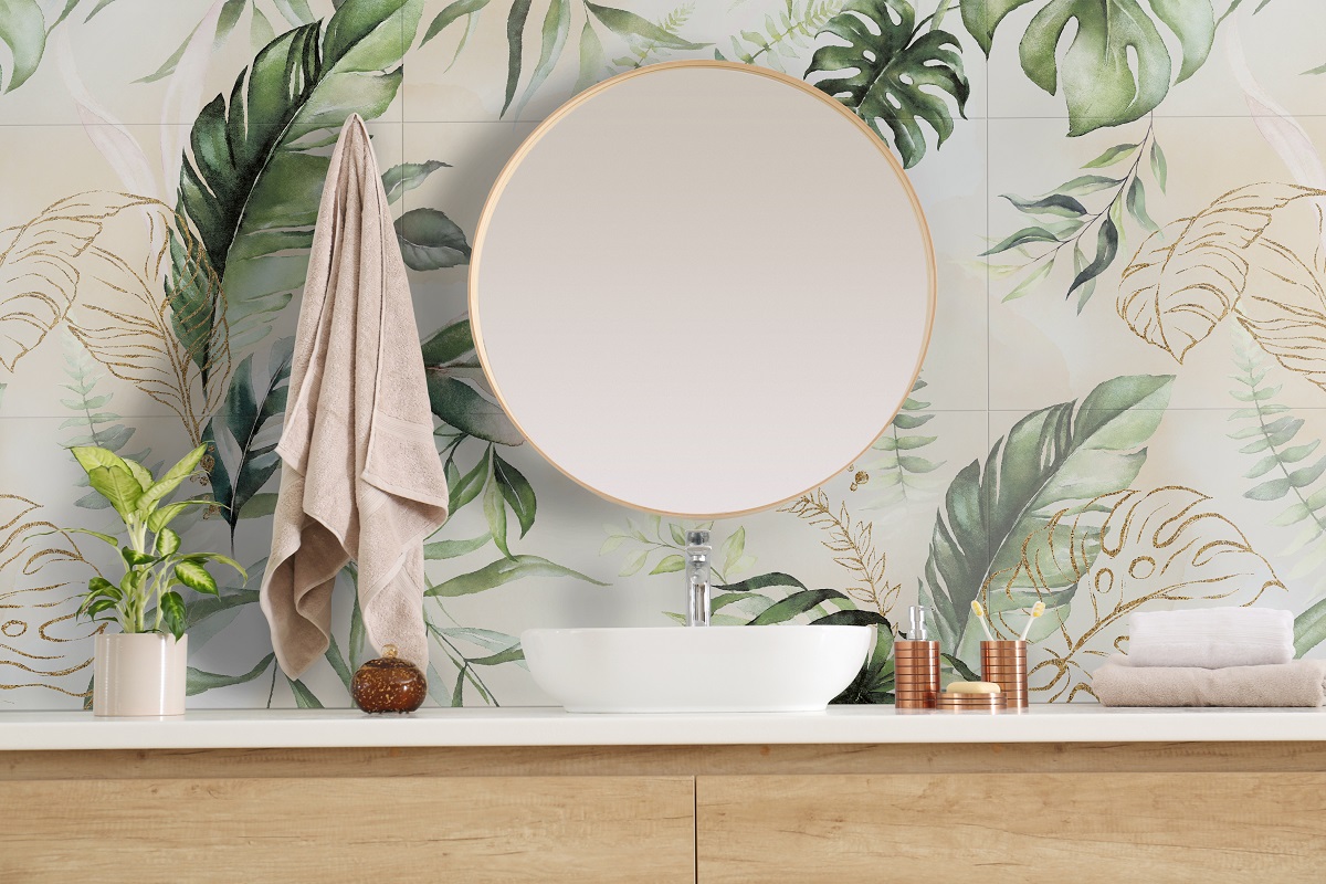 Dekorfliese Urban Jungle Pflanzen Wandbild Dschungel Jungle Soft