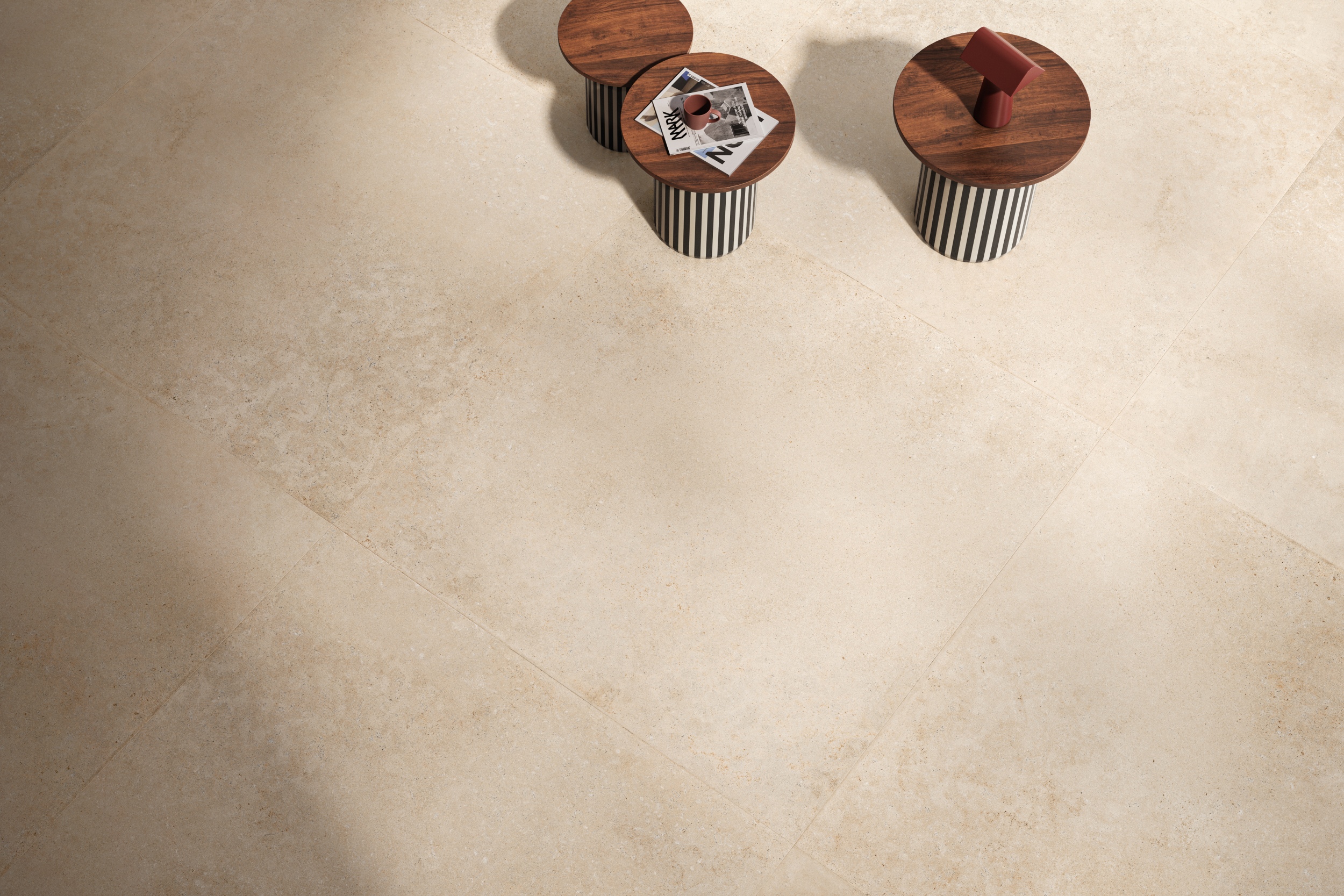 Fliese Steinoptik Unionstone 2 Olimpia Avorio Sant Agostino Natursteinoptik sand beige