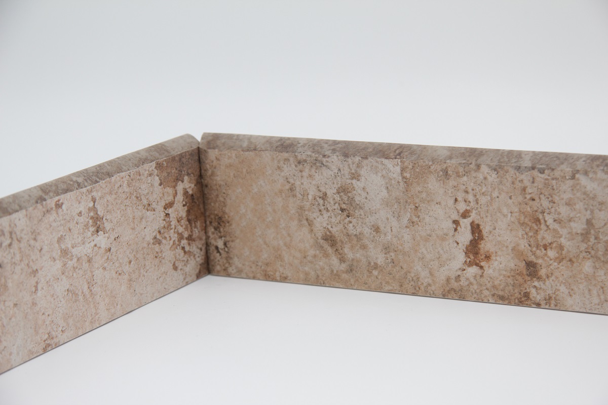 Fliesensockel Vintage Retro 6,5x40 cm "Havana cohiba (Cotto)" CIR rot-braun