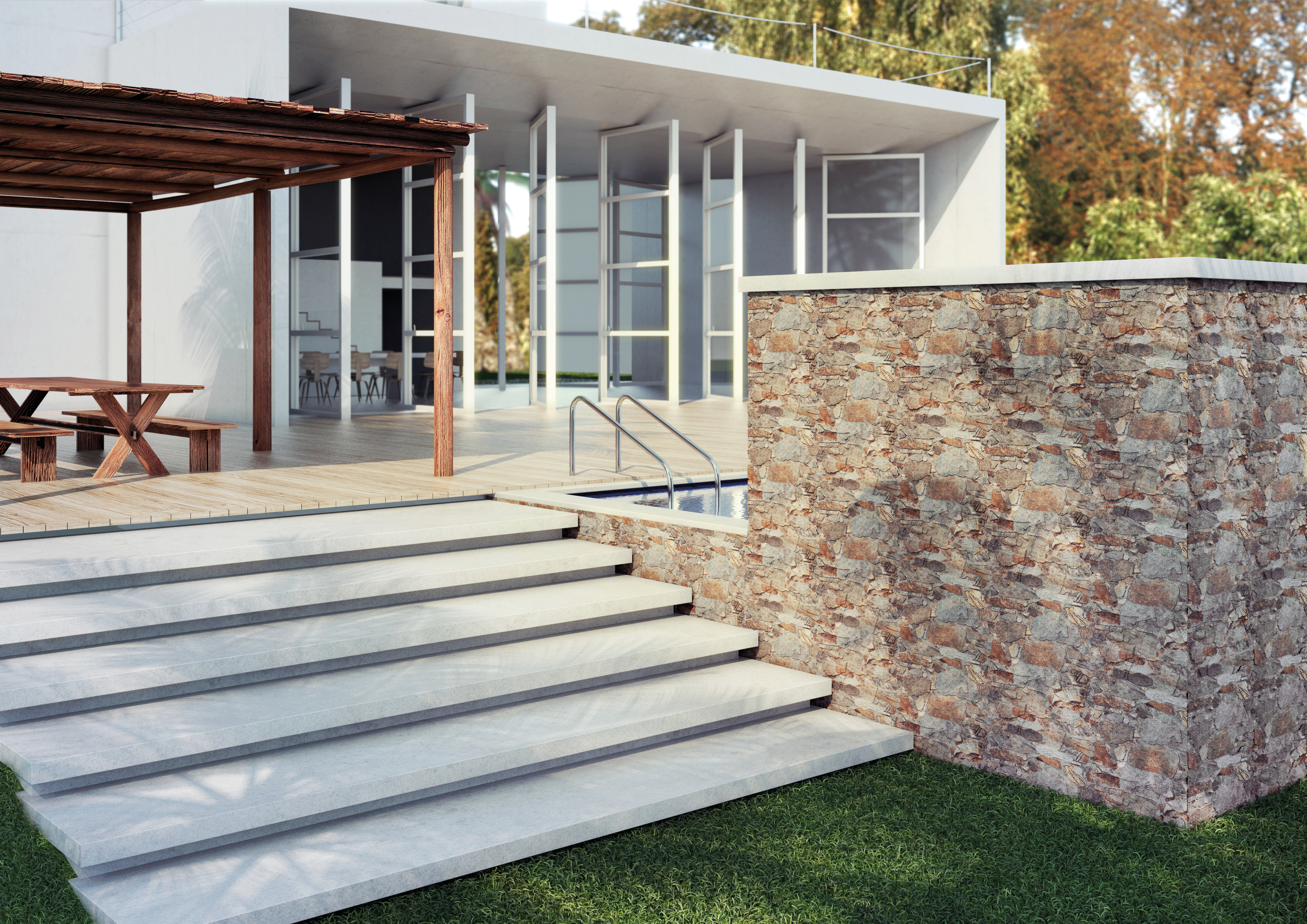 Verblender-Fliese Rambla Natural Bruchstein-Optik braun 40x60 cm Wandverkleidung Wandfliese Steinoptik Ambiente